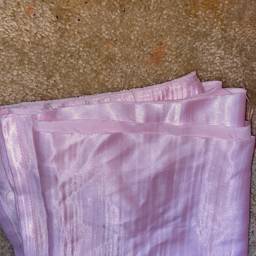 satin pink scarf top - Picture 4 of 4